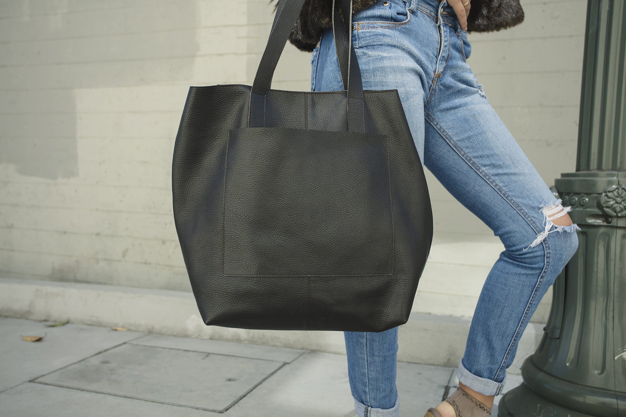 Women's Kiko Journalist Top Grain Leather Tote Bag