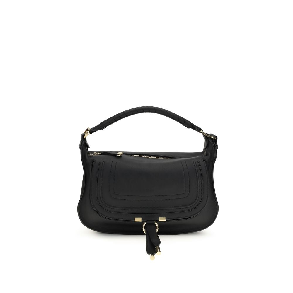 Chloé Women's Marcie Small Black Calfskin Leather Shoulder Bag