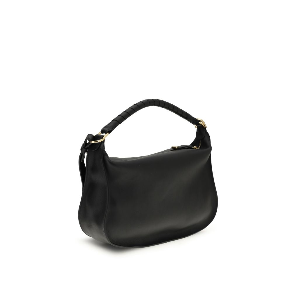 Chloé Women's Marcie Small Black Calfskin Leather Shoulder Bag