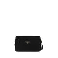 Prada Women's Black Re-Nylon Recycled Polyamide Crossbody Bag Triangle Logo
