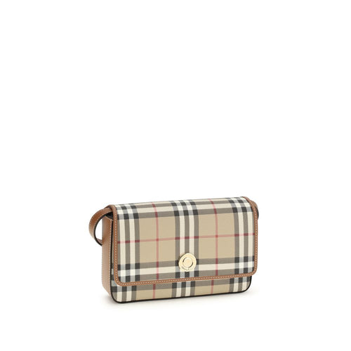 Burberry Women's Hampshire Mini Shoulder Bag | Beige Check