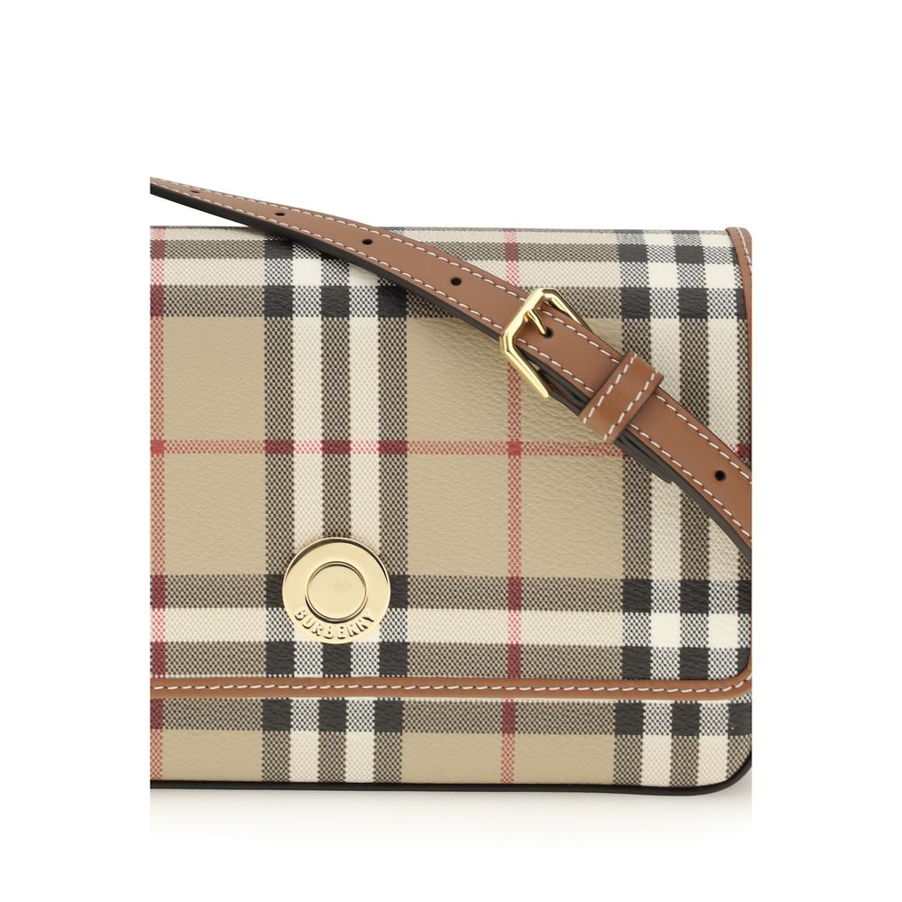 Burberry Women's Hampshire Mini Shoulder Bag | Beige Check
