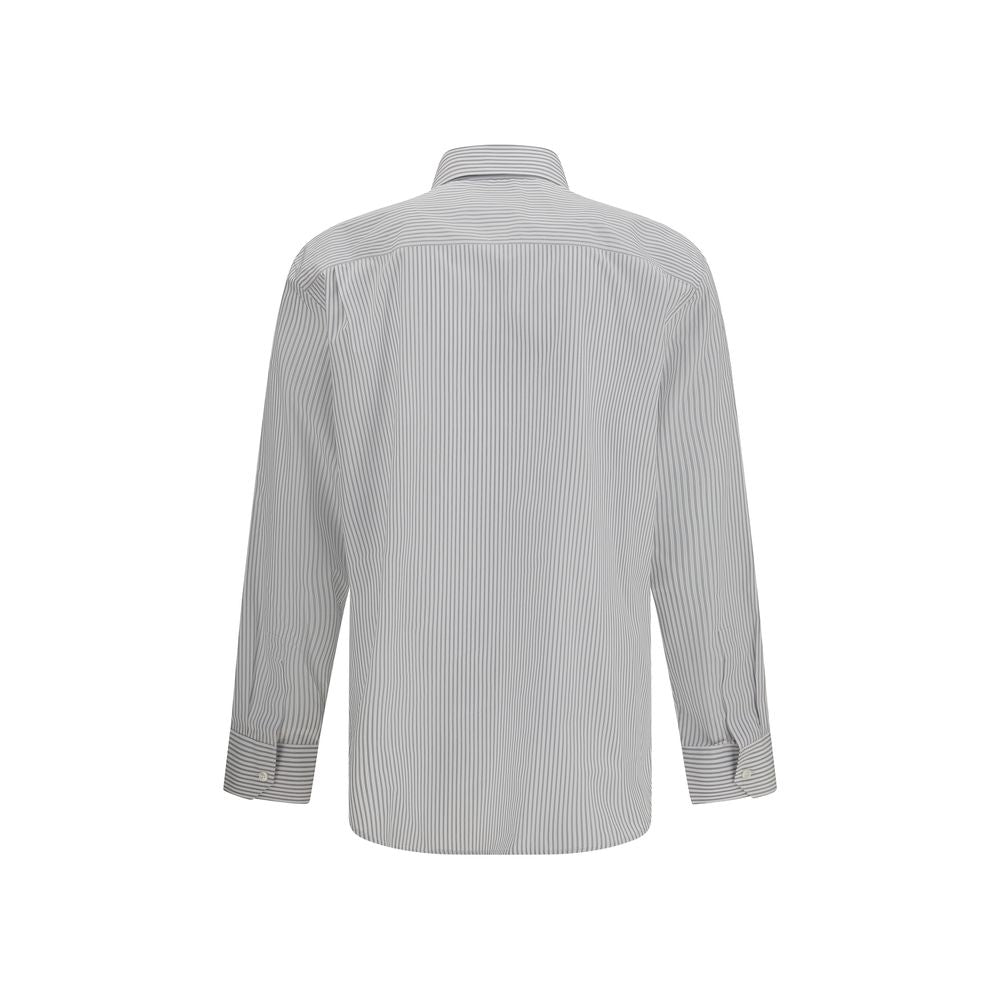 Saint Laurent Men's Multicolor Cotton Striped Shirt