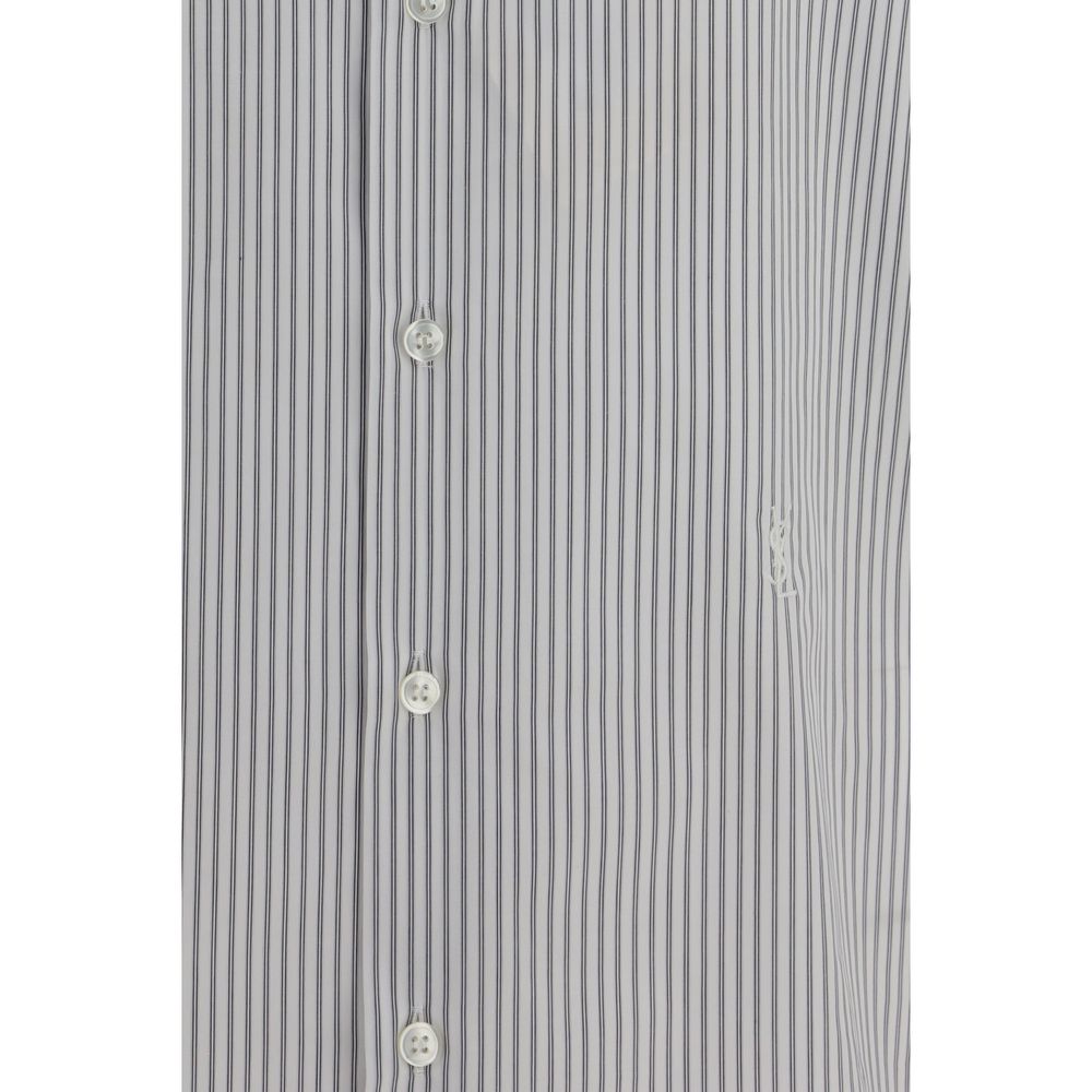 Saint Laurent Men's Multicolor Cotton Striped Shirt