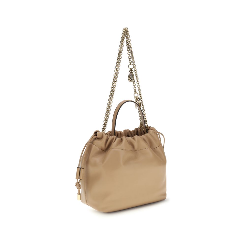 Chloé Women's Icons Beige Lambskin Chain Shoulder Bag