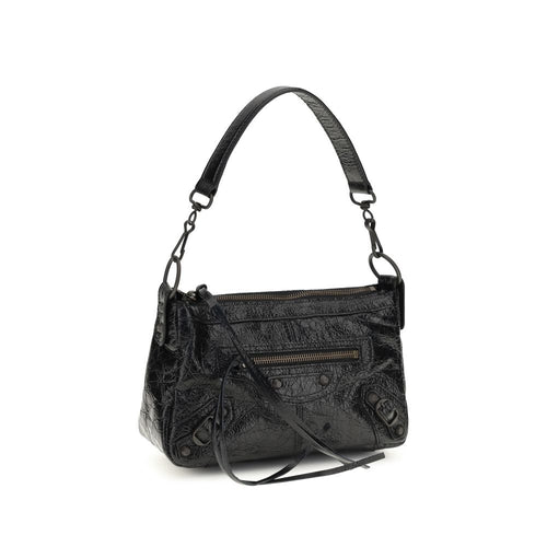 Balenciaga Le City Moto Mini Handbag | Black Lambskin