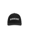 Burberry Men's Black Cotton Logo Baseball Cap