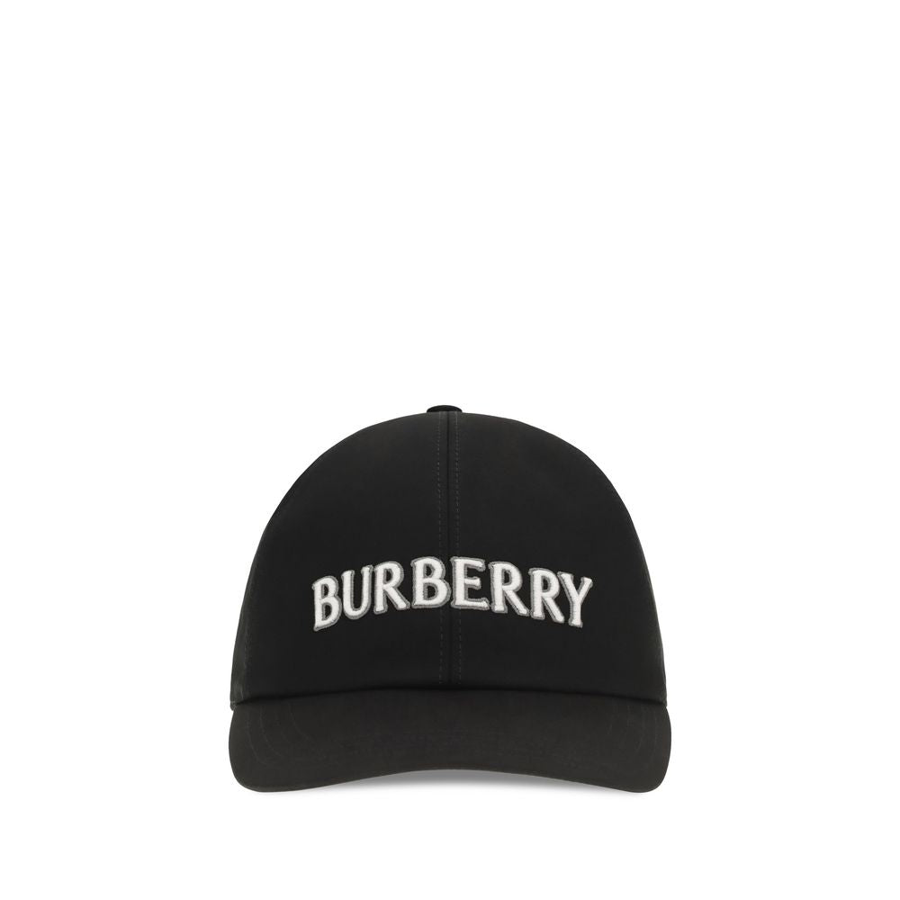 Burberry Men's Black Cotton Logo Baseball Cap