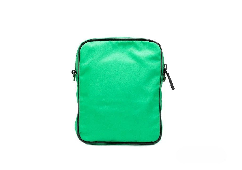 Versace Women's Bright Green Nylon Medusa Small Crossbody Messenger Bag