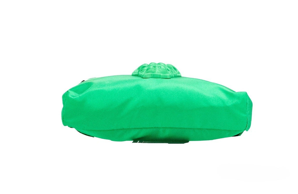 Versace Women's Bright Green Nylon Matte Medusa Small Belt Bag