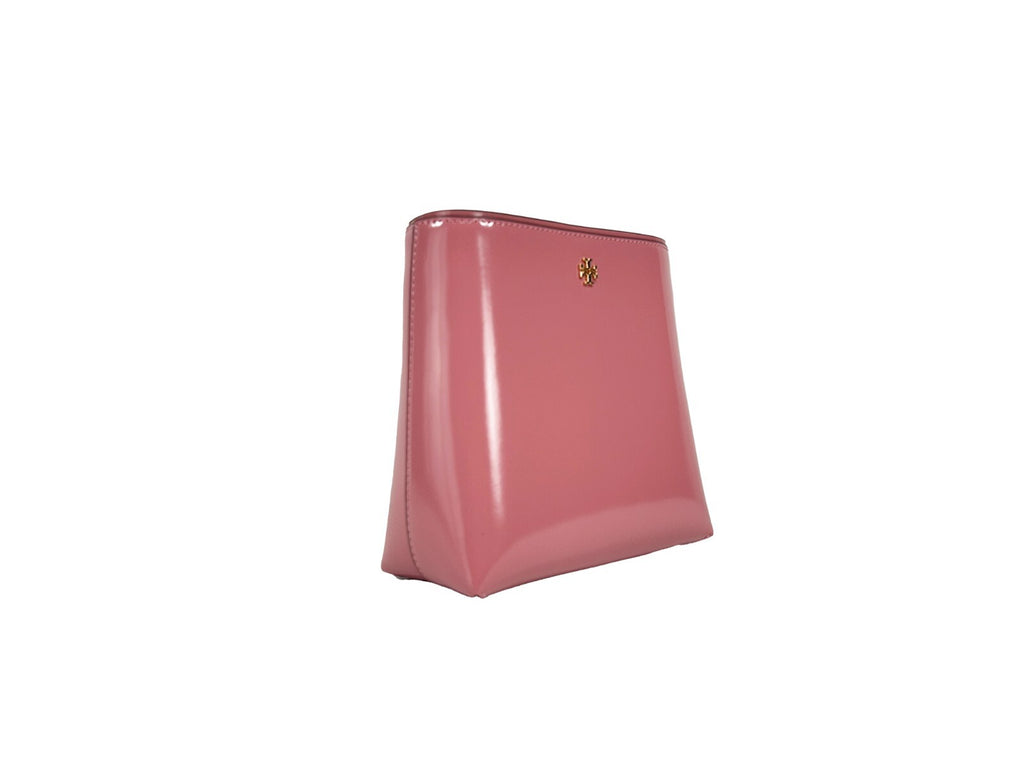 Tory Burch Women's Gold Patent Leather Emerson Small Bucket Bag Gold Hardware