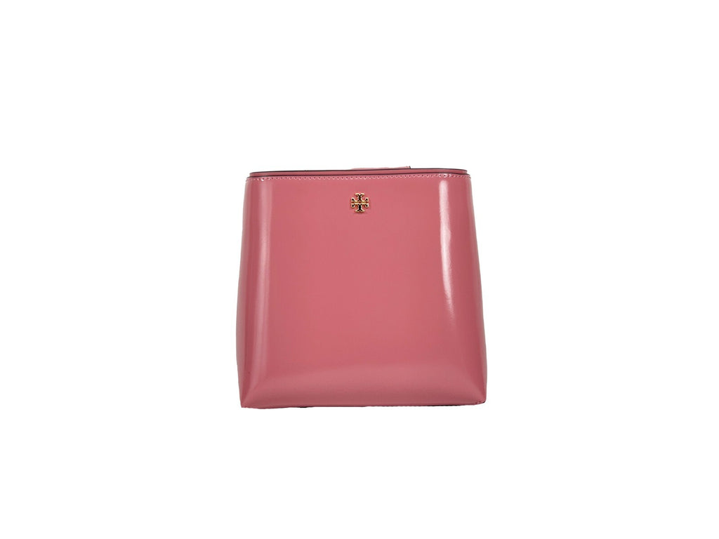 Tory Burch Women's Gold Patent Leather Emerson Small Bucket Bag Gold Hardware