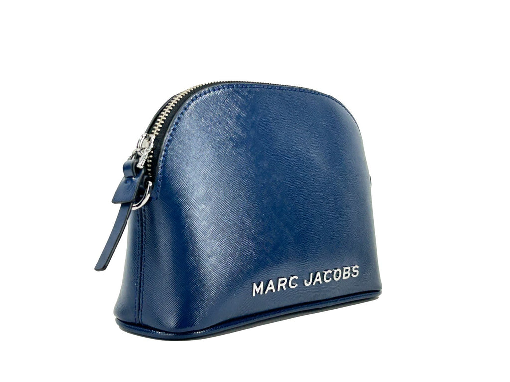 Marc Jacobs Women's Azure Blue Patent Leather Small Dome Crossbody Bag
