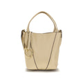 Chloé Women's Spin Beige Calfskin Leather Shoulder Bag