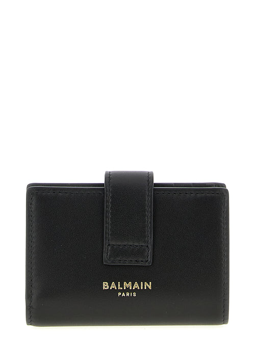 Balmain Black Lamb Leather Cardholder
