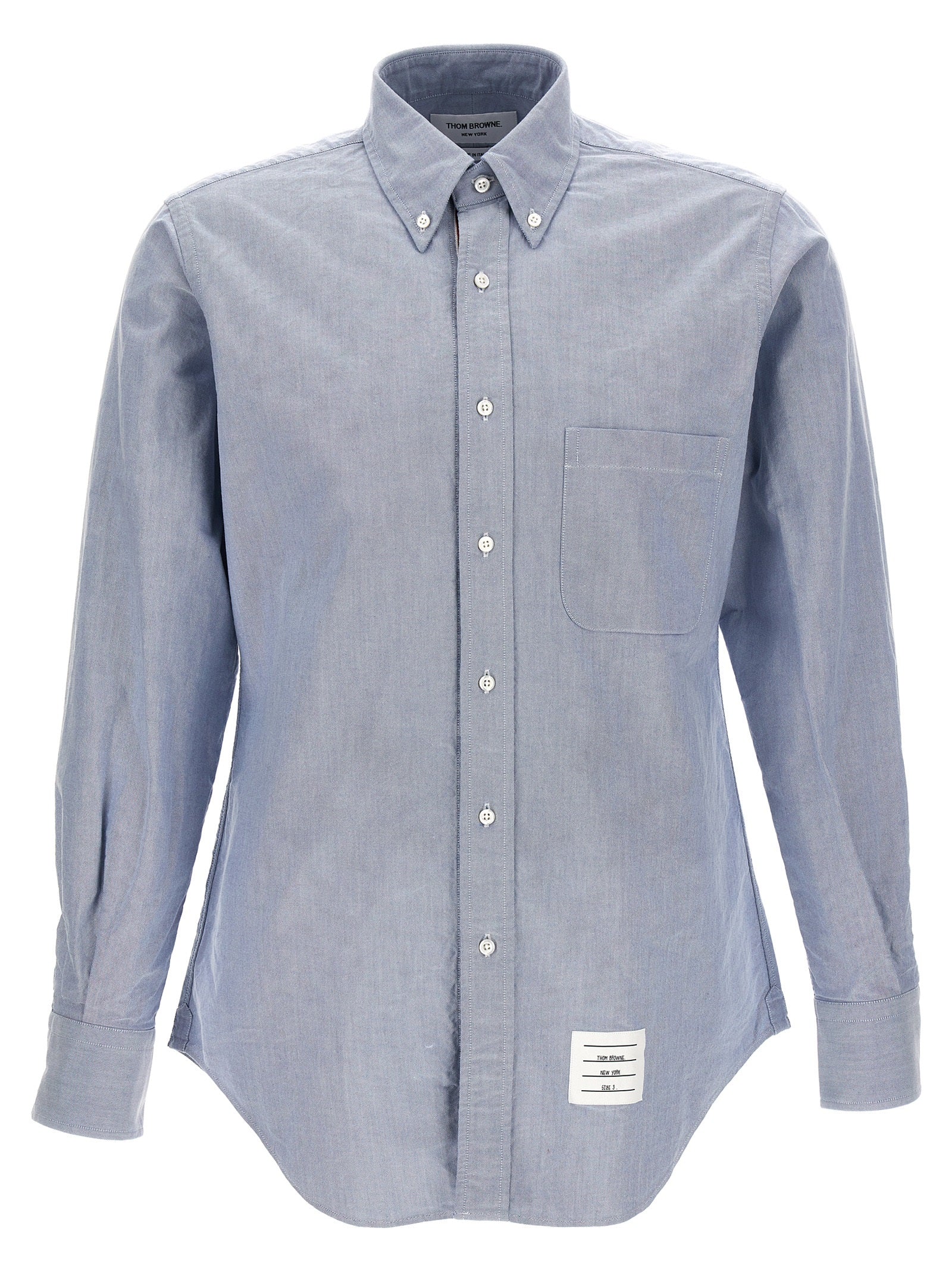 Thom Browne Men's Light Blue Cotton Shirt