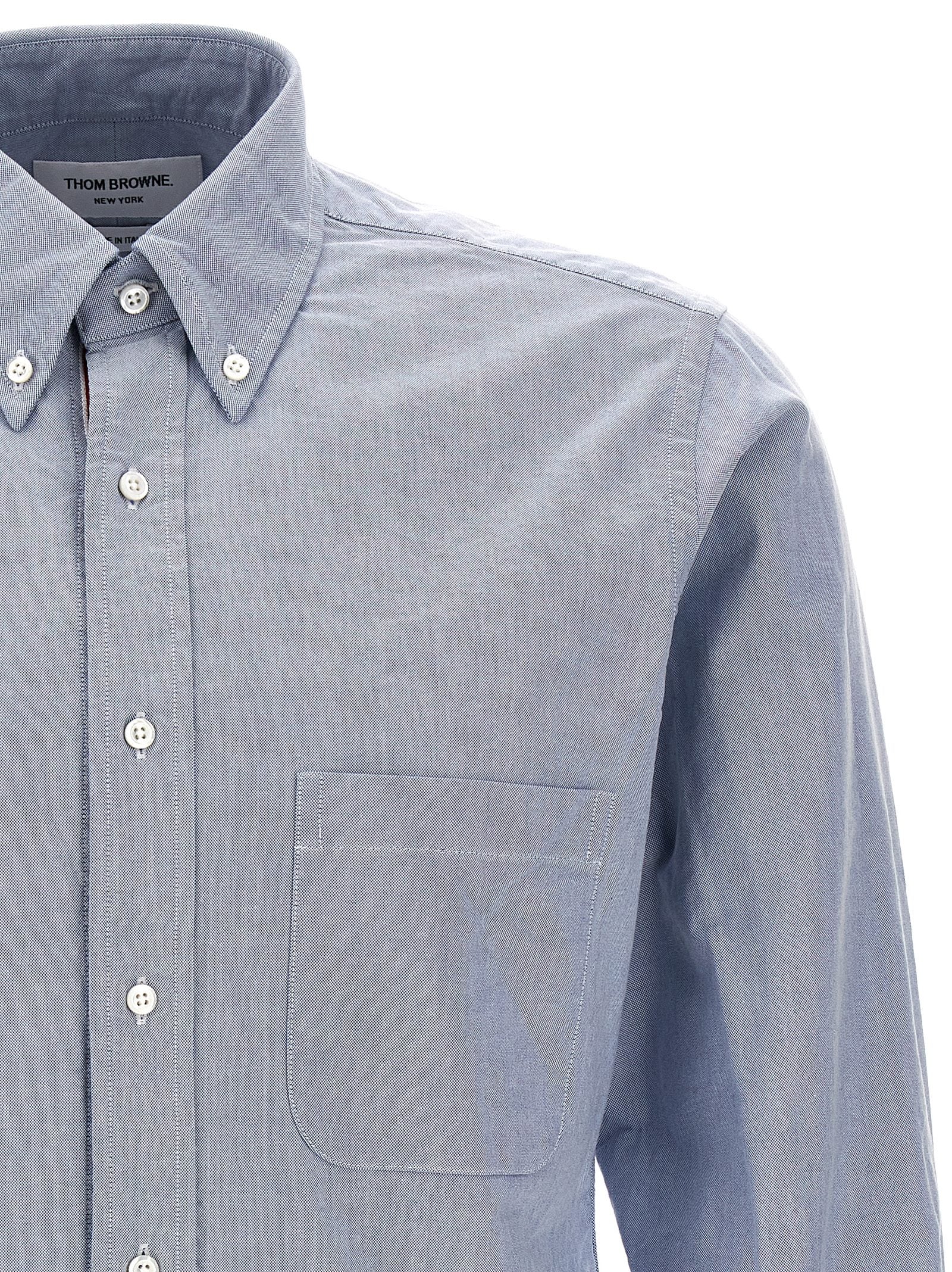 Thom Browne Men's Light Blue Cotton Shirt