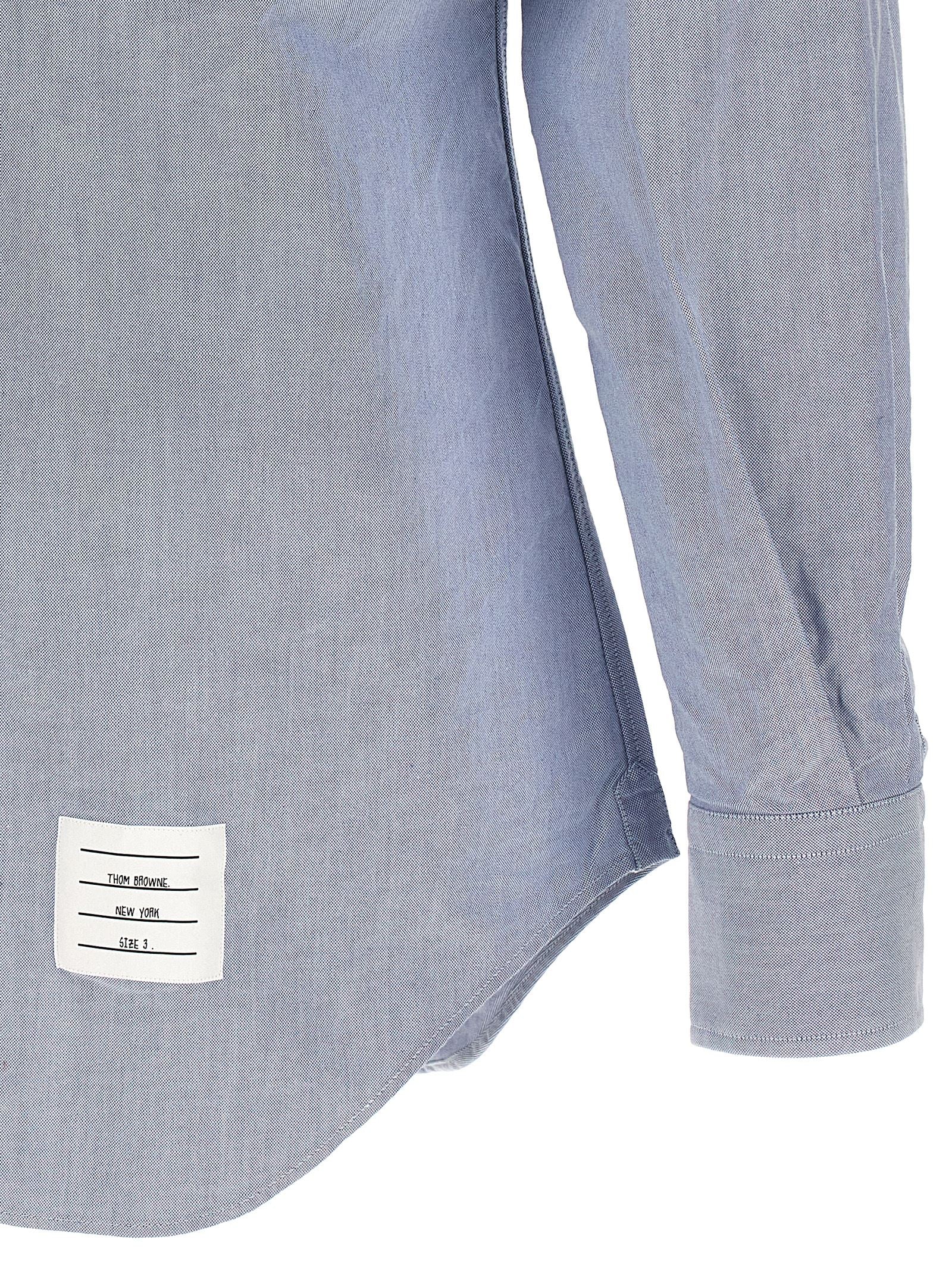 Thom Browne Men's Light Blue Cotton Shirt