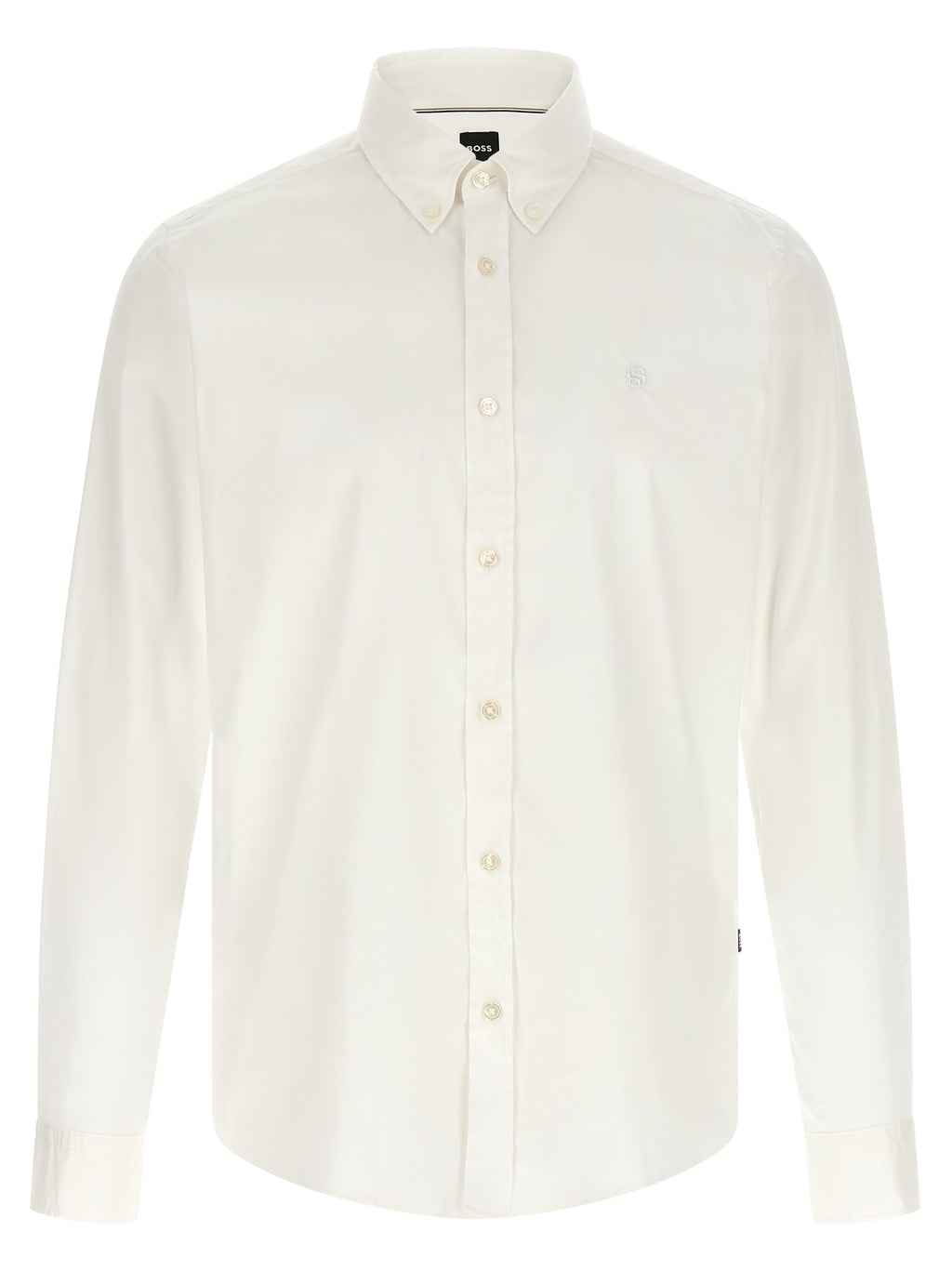 Hugo Boss Men's H-Roan White Cotton Poplin Shirt