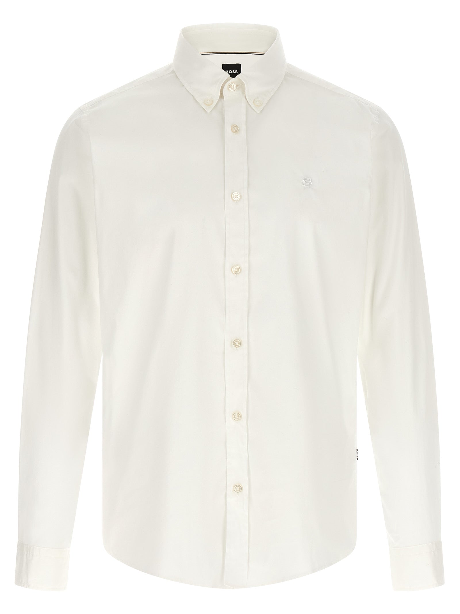 Hugo Boss Men's H-Roan White Cotton Poplin Shirt