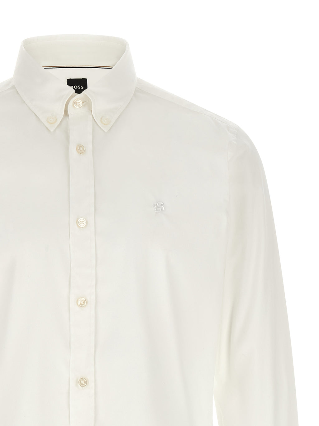 Hugo Boss Men's H-Roan White Cotton Poplin Shirt