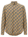 Burberry Men's Beige Check Cotton Shirt