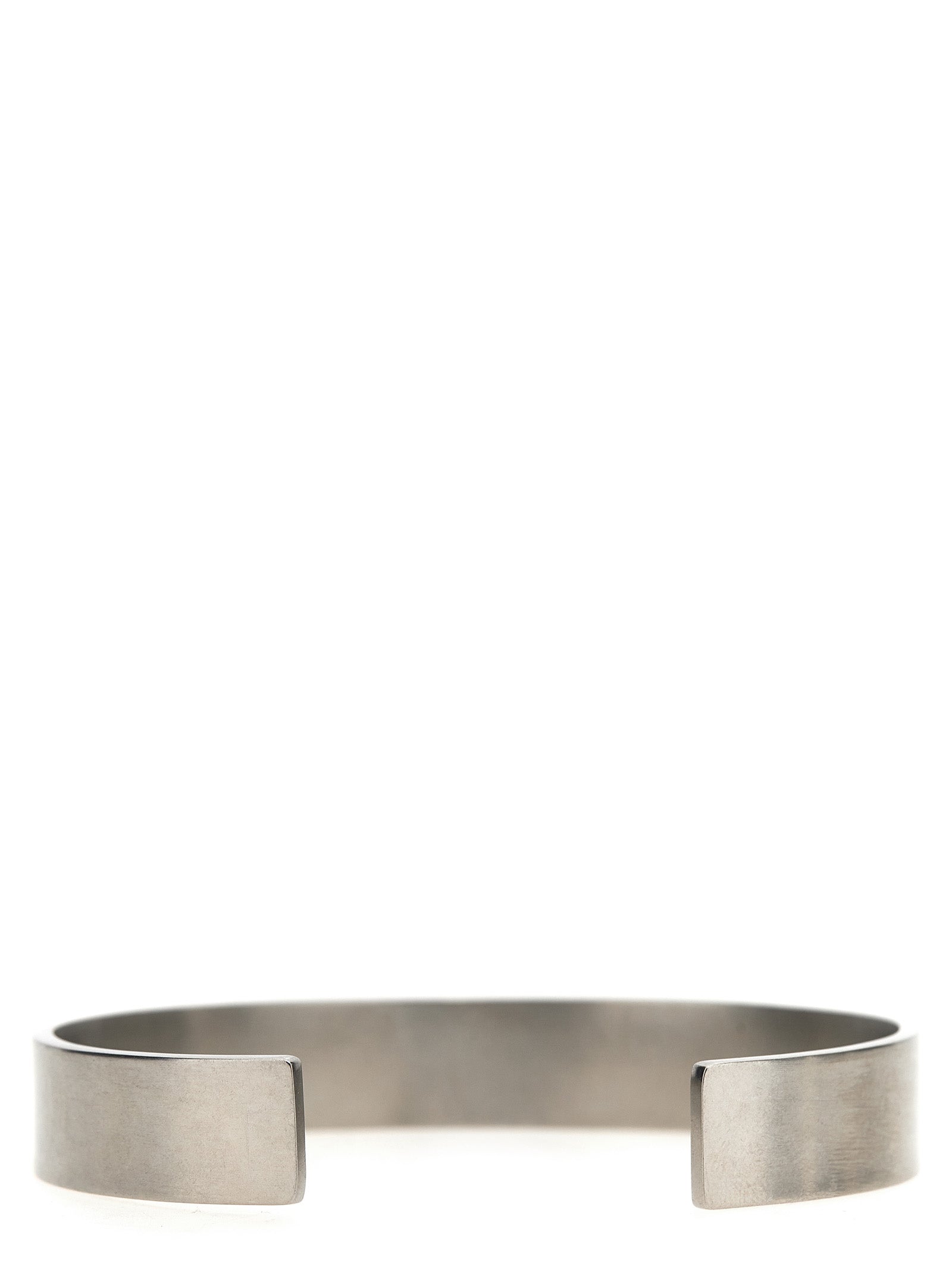Maison Margiela Women's Silver Engraved Logo Bangle Bracelet