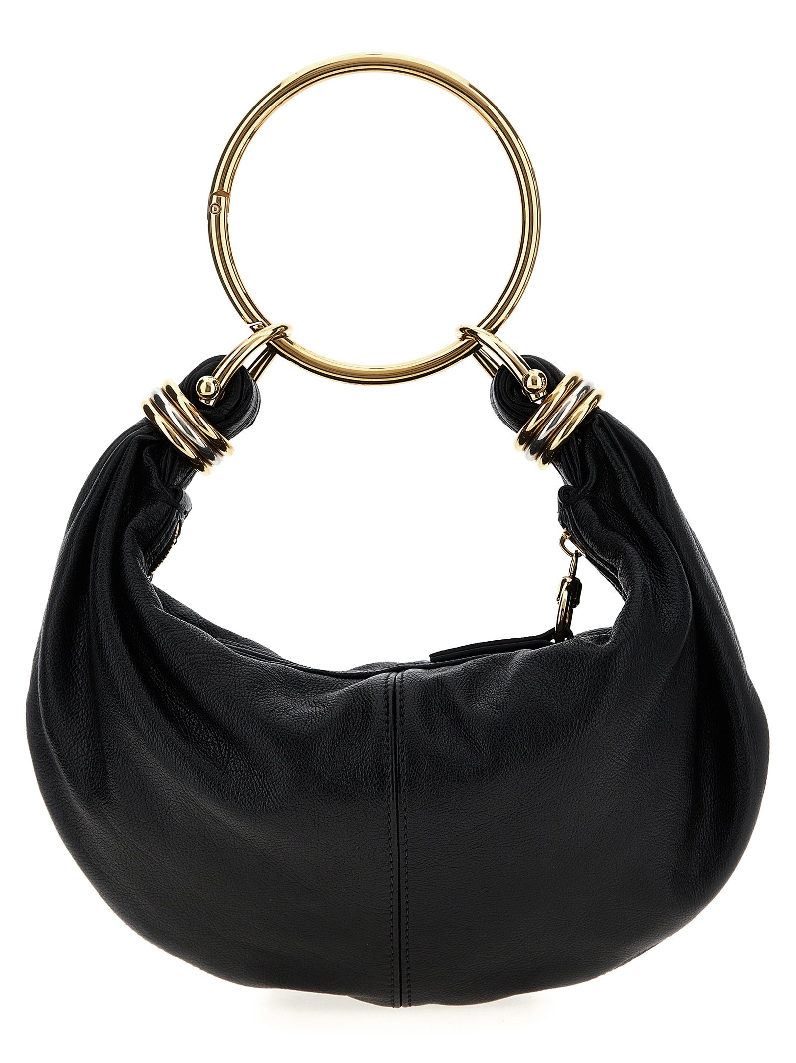 Chloé Women's Bracelet Hobo Piccola Black Calfskin Leather Handbag
