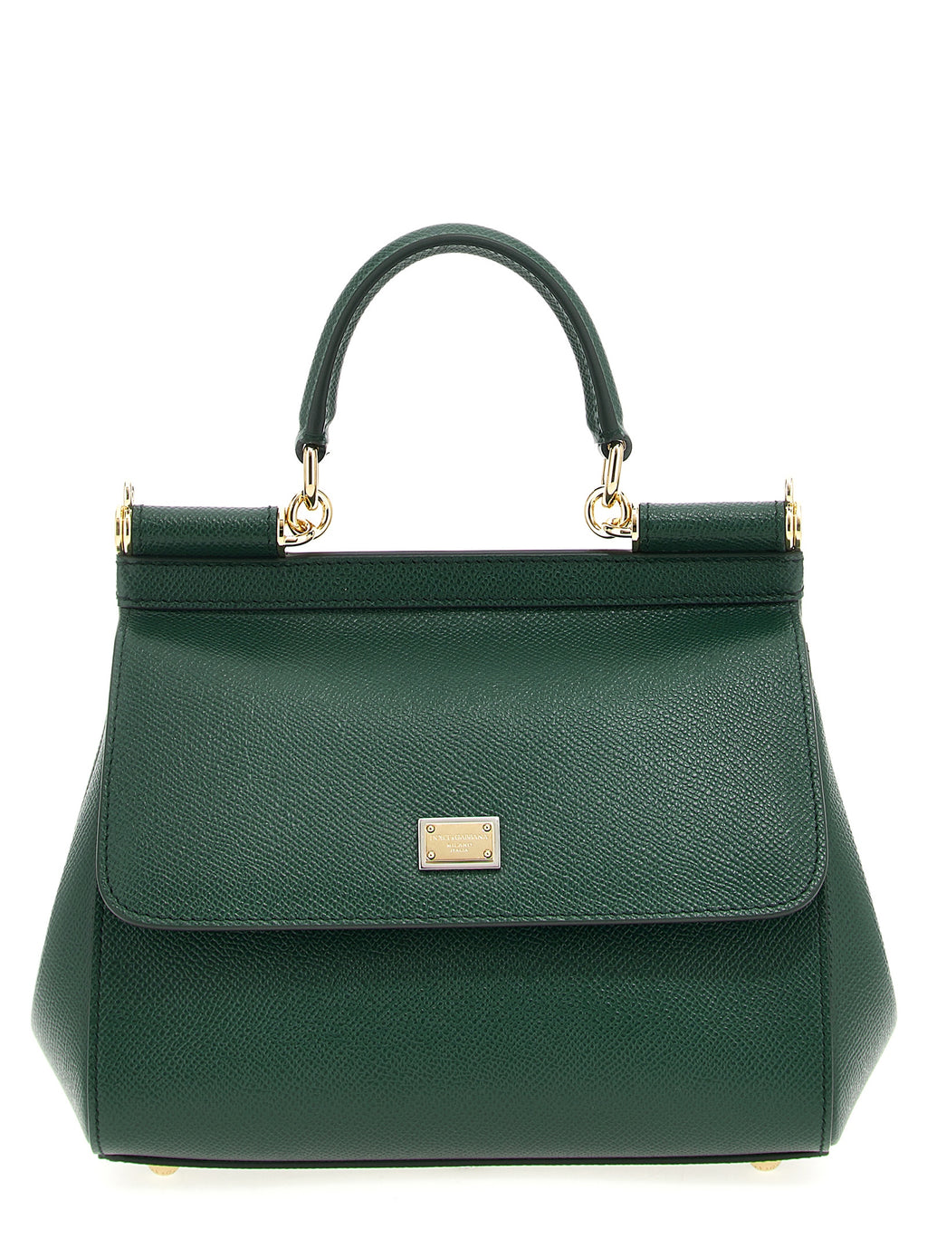 Dolce & Gabbana Women's Sicily Green Calfskin Leather Handbag