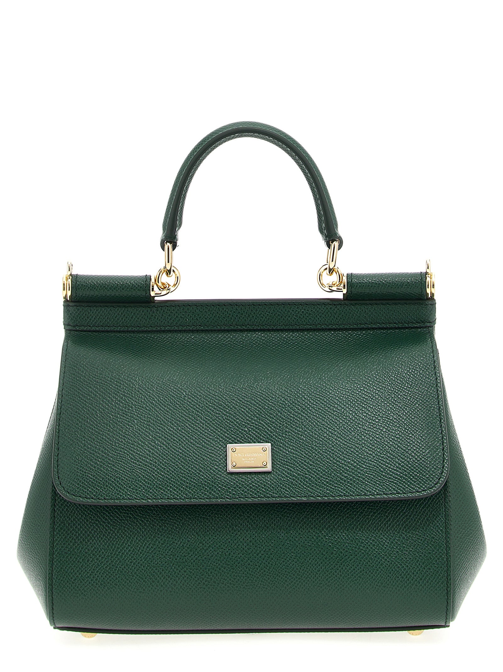 Dolce & Gabbana Women's Sicily Green Calfskin Leather Handbag