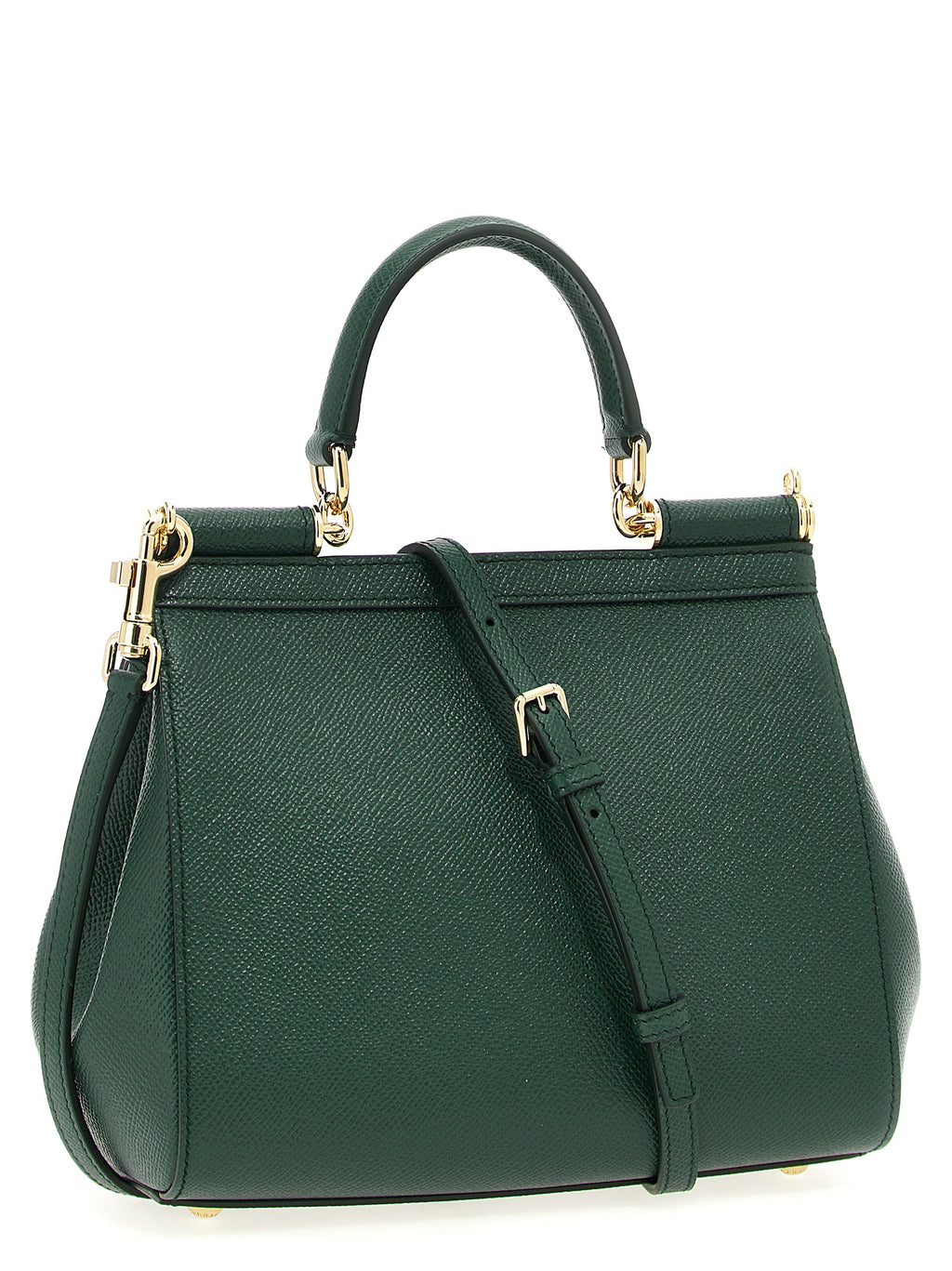 Dolce & Gabbana Women's Sicily Green Calfskin Leather Handbag