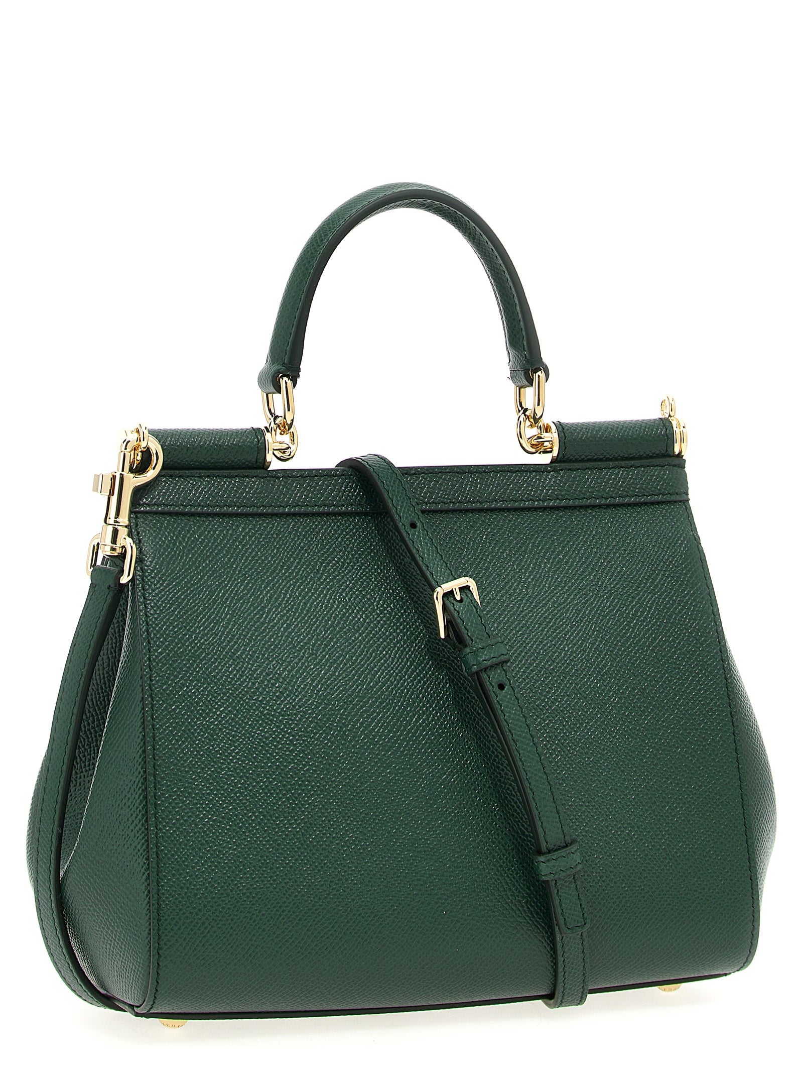 Dolce & Gabbana Women's Sicily Green Calfskin Leather Handbag