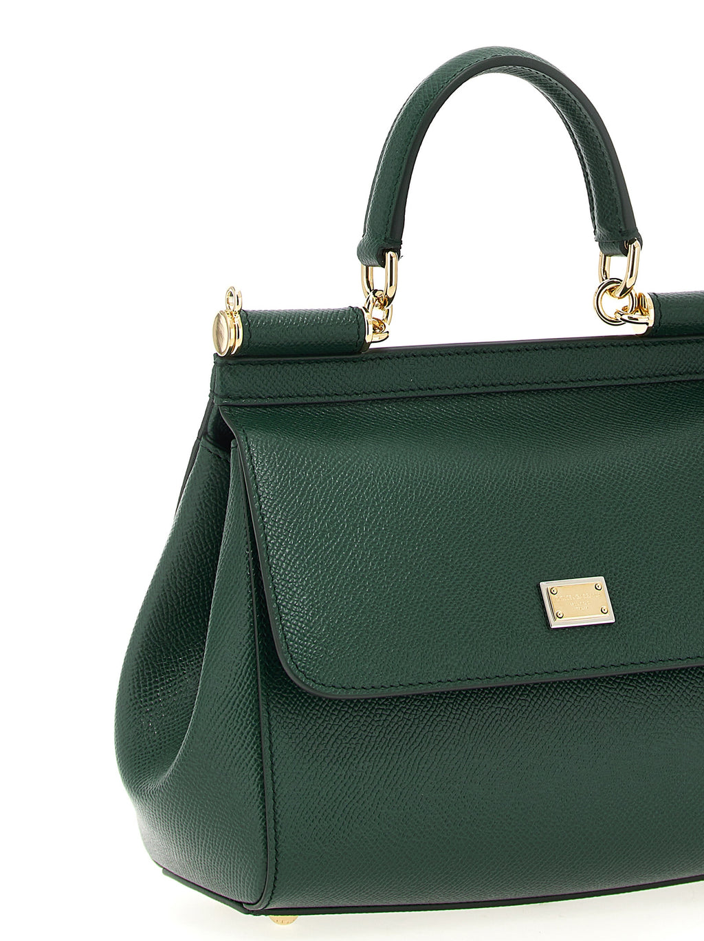 Dolce & Gabbana Women's Sicily Green Calfskin Leather Handbag