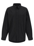Balenciaga Men's Black Cotton Blouse