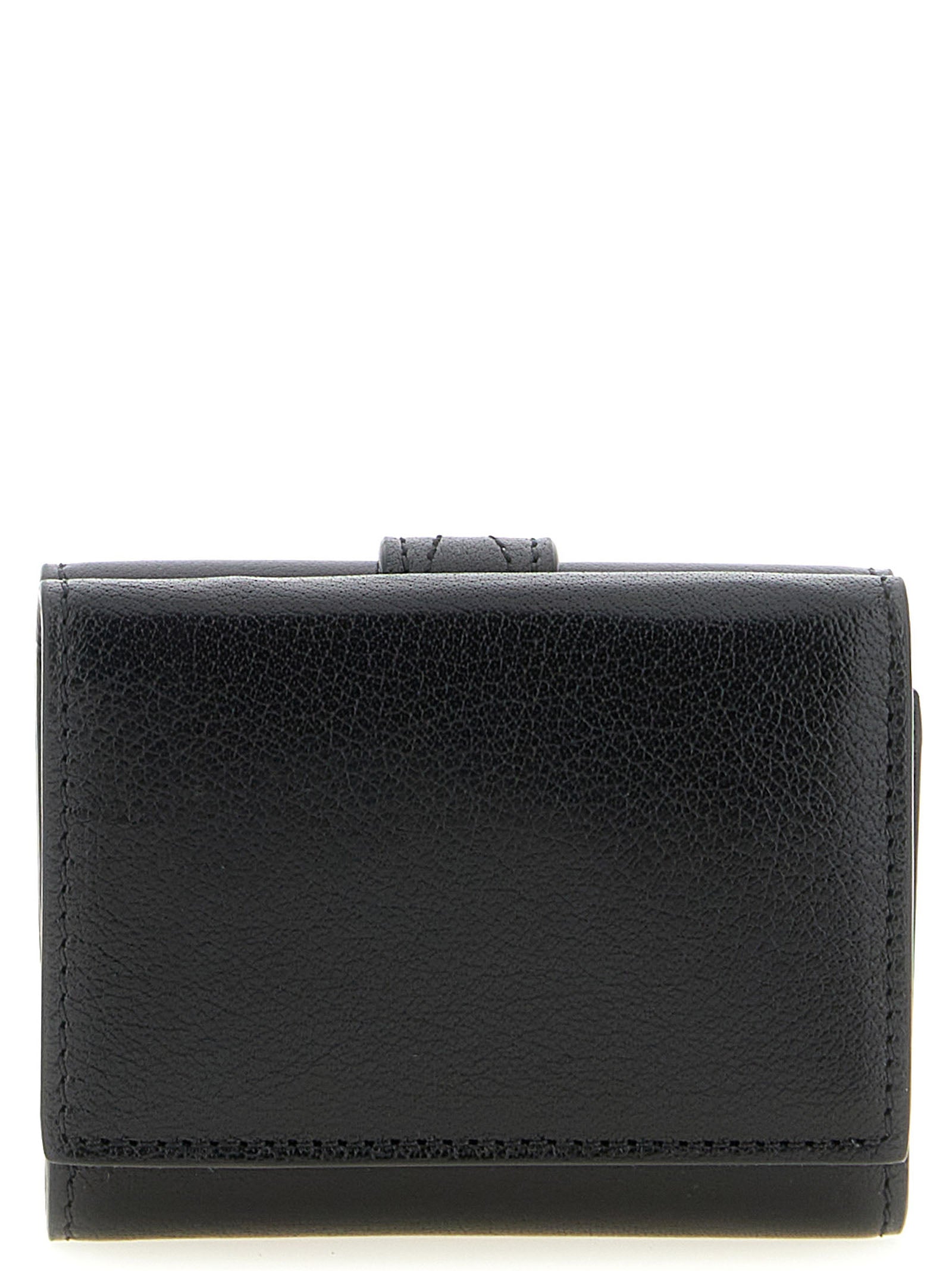 Chloé Women's Paddington Black Buffalo Leather Mini Trifold Wallet