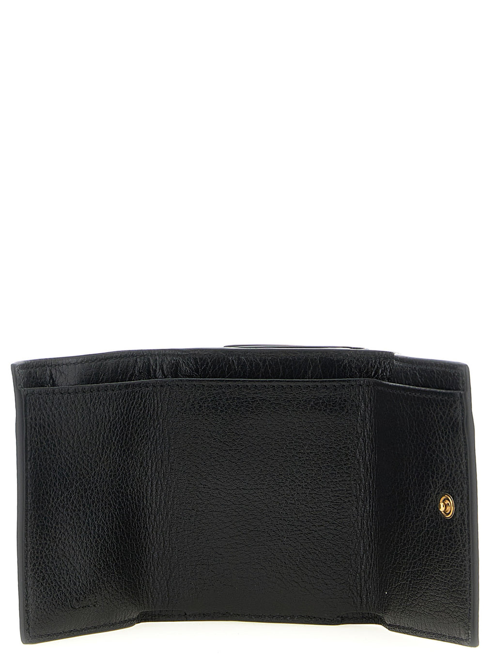Chloé Women's Paddington Black Buffalo Leather Mini Trifold Wallet