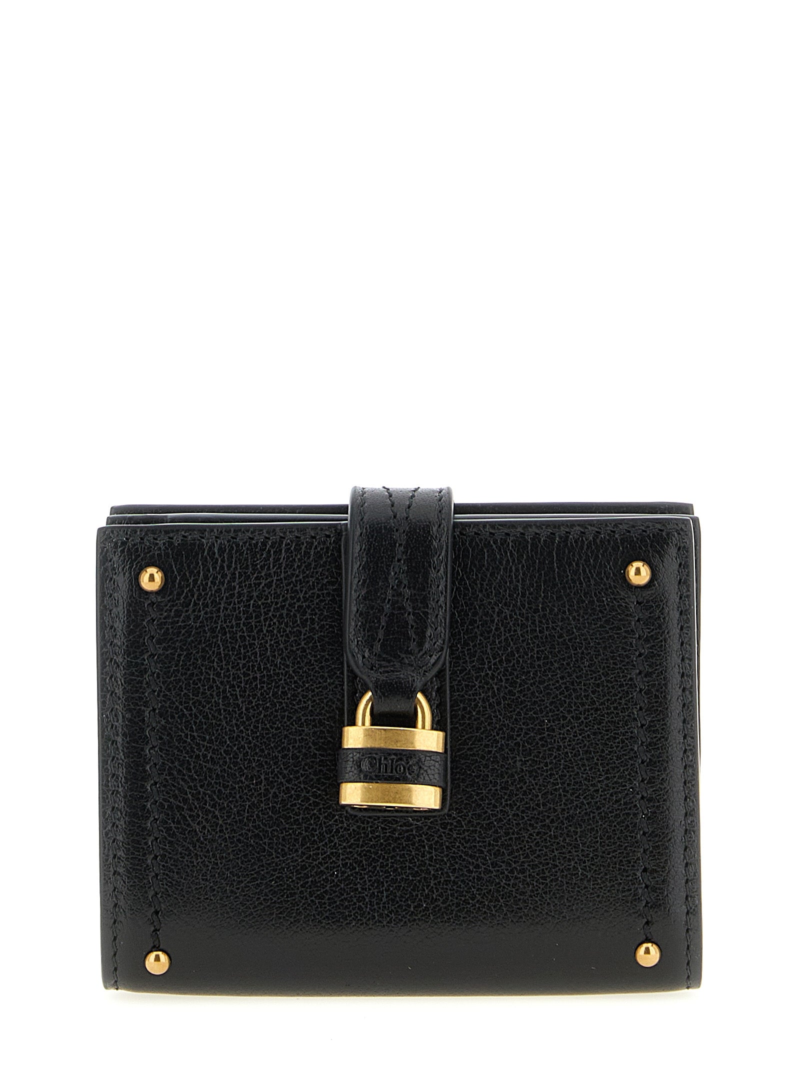 Chloé Women's Paddington Black Buffalo Leather Cardholder