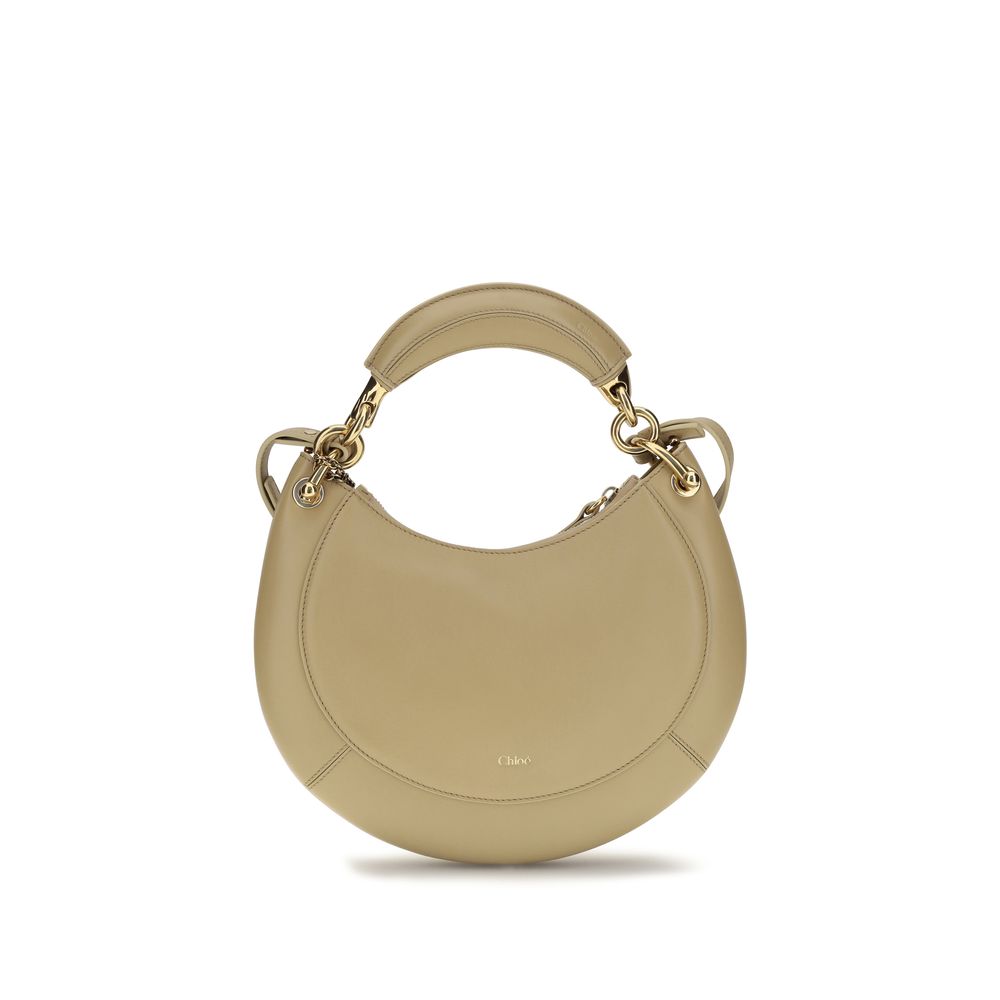 Chloé Marcie Beige Calfskin Shoulder Bag