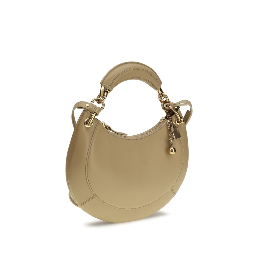 Chloé Marcie Beige Calfskin Shoulder Bag