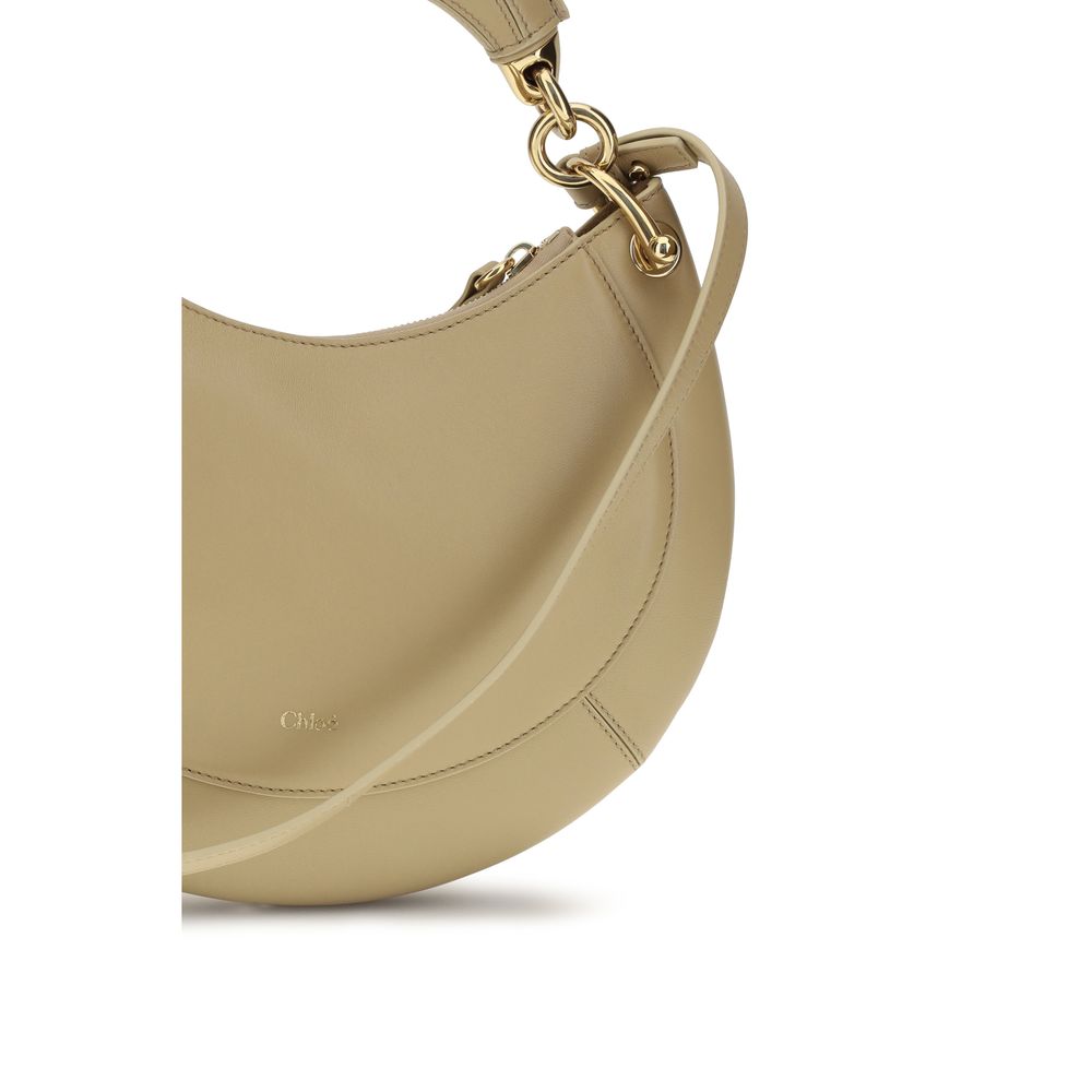 Chloé Marcie Beige Calfskin Shoulder Bag