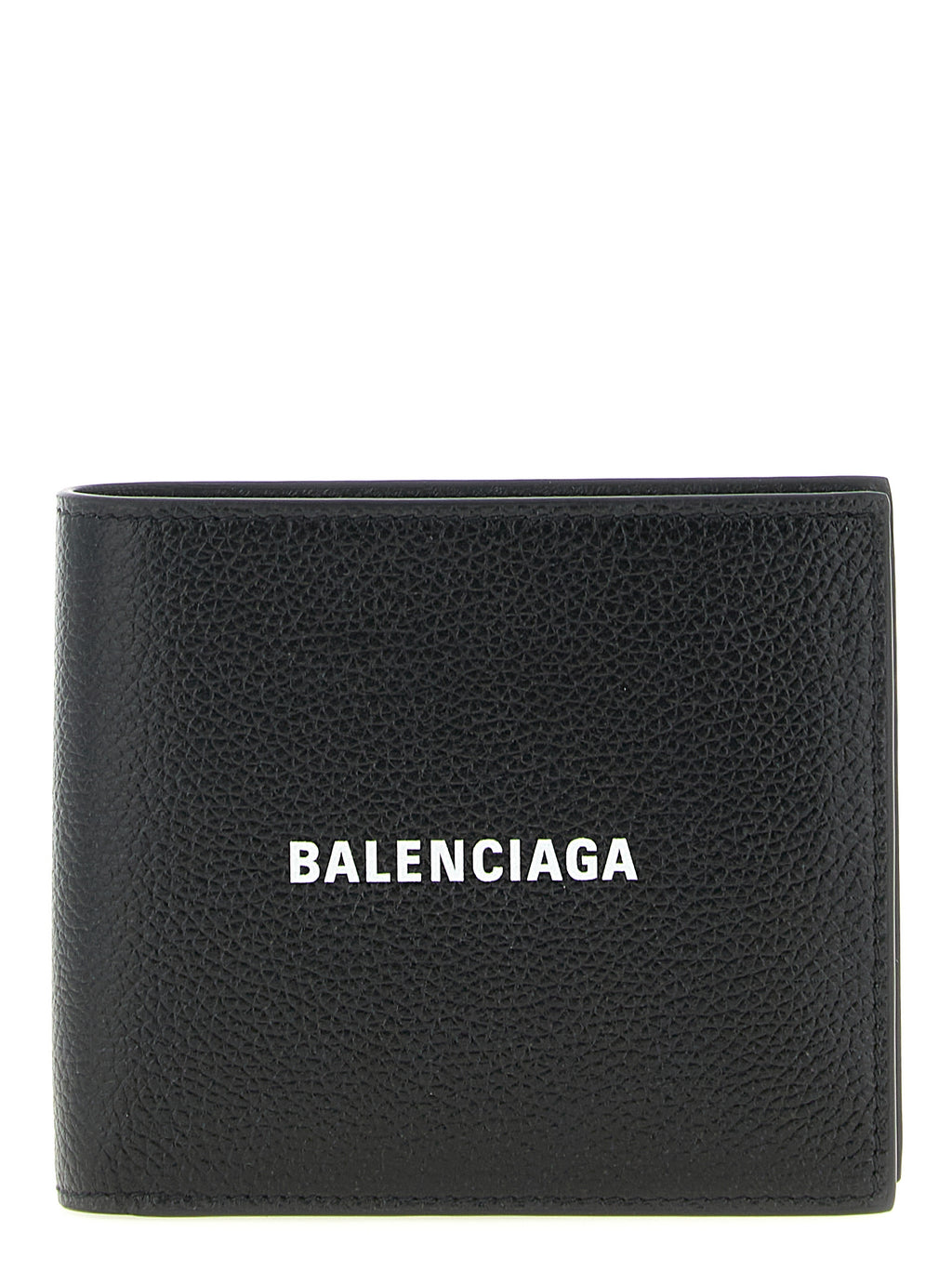 Balenciaga Men's Cash Square Black Calfskin Leather Wallet