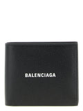 Balenciaga Men's Cash Square Black Calfskin Leather Wallet