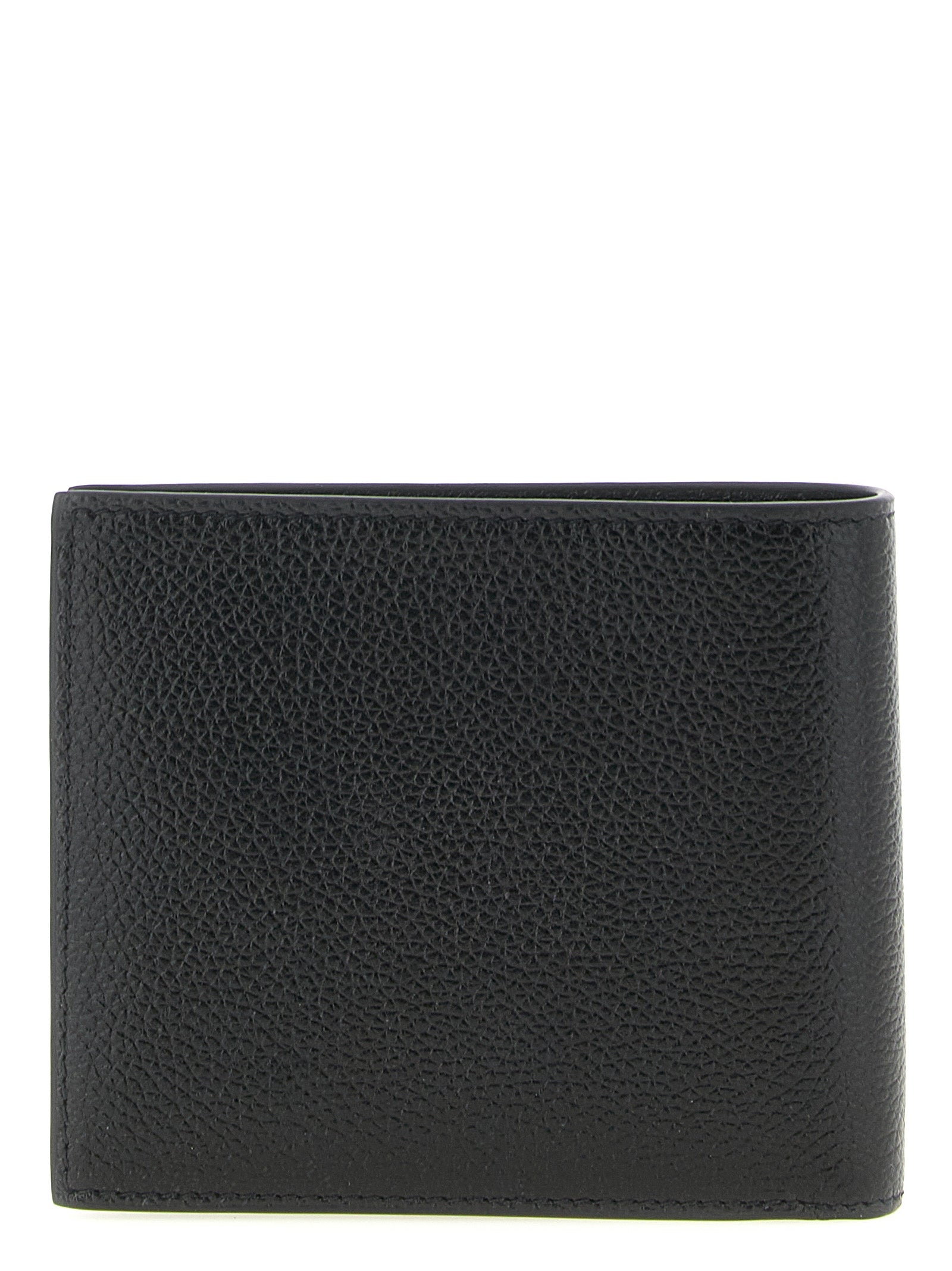Balenciaga Men's Cash Square Black Calfskin Leather Wallet
