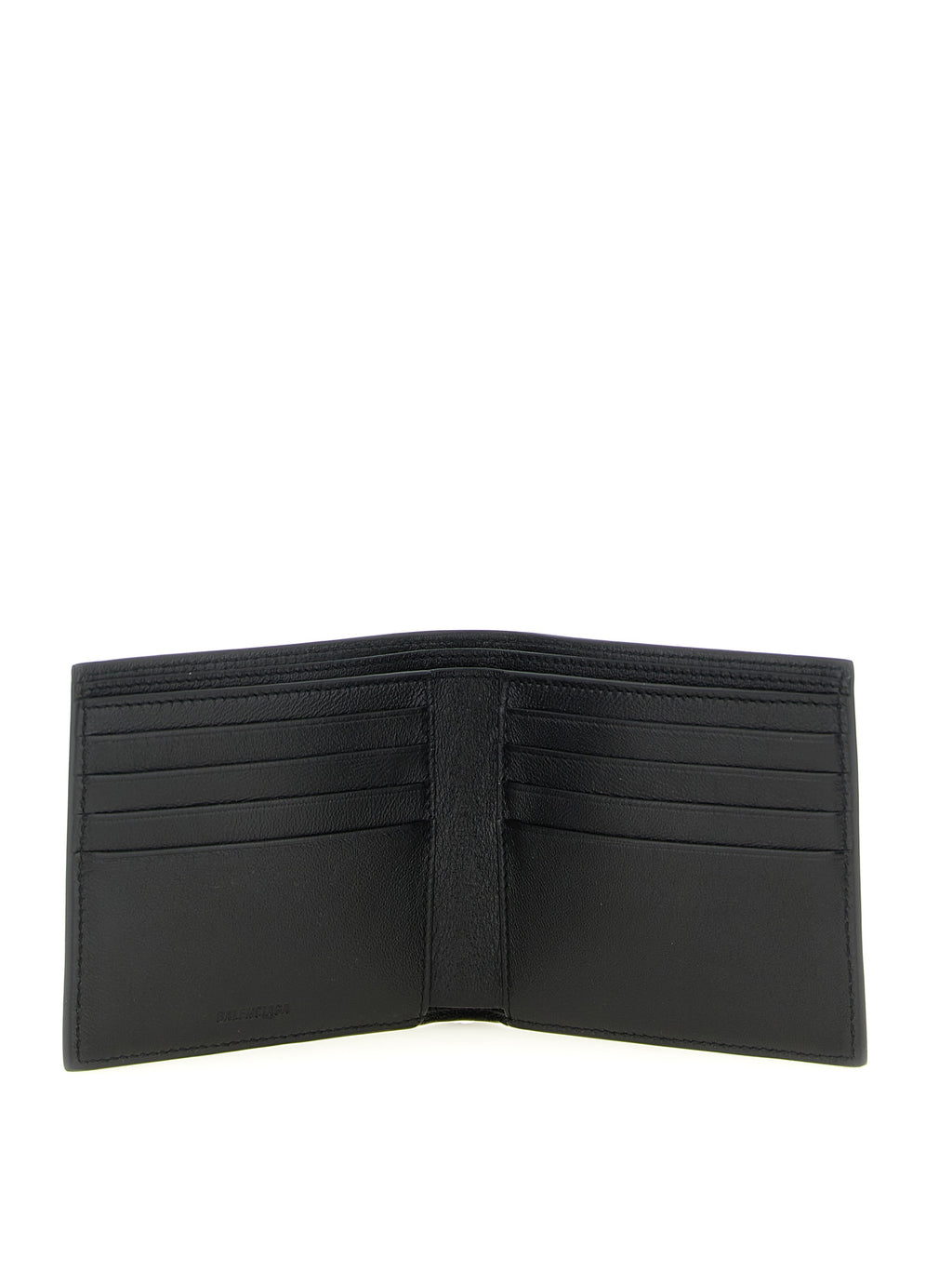 Balenciaga Men's Cash Square Black Calfskin Leather Wallet
