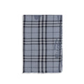 Burberry Women's Blue Wool Silk Knight Check Foulard