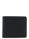 Maison Margiela Men's Black Textured Calfskin Leather Bifold Wallet 8 Card Slots
