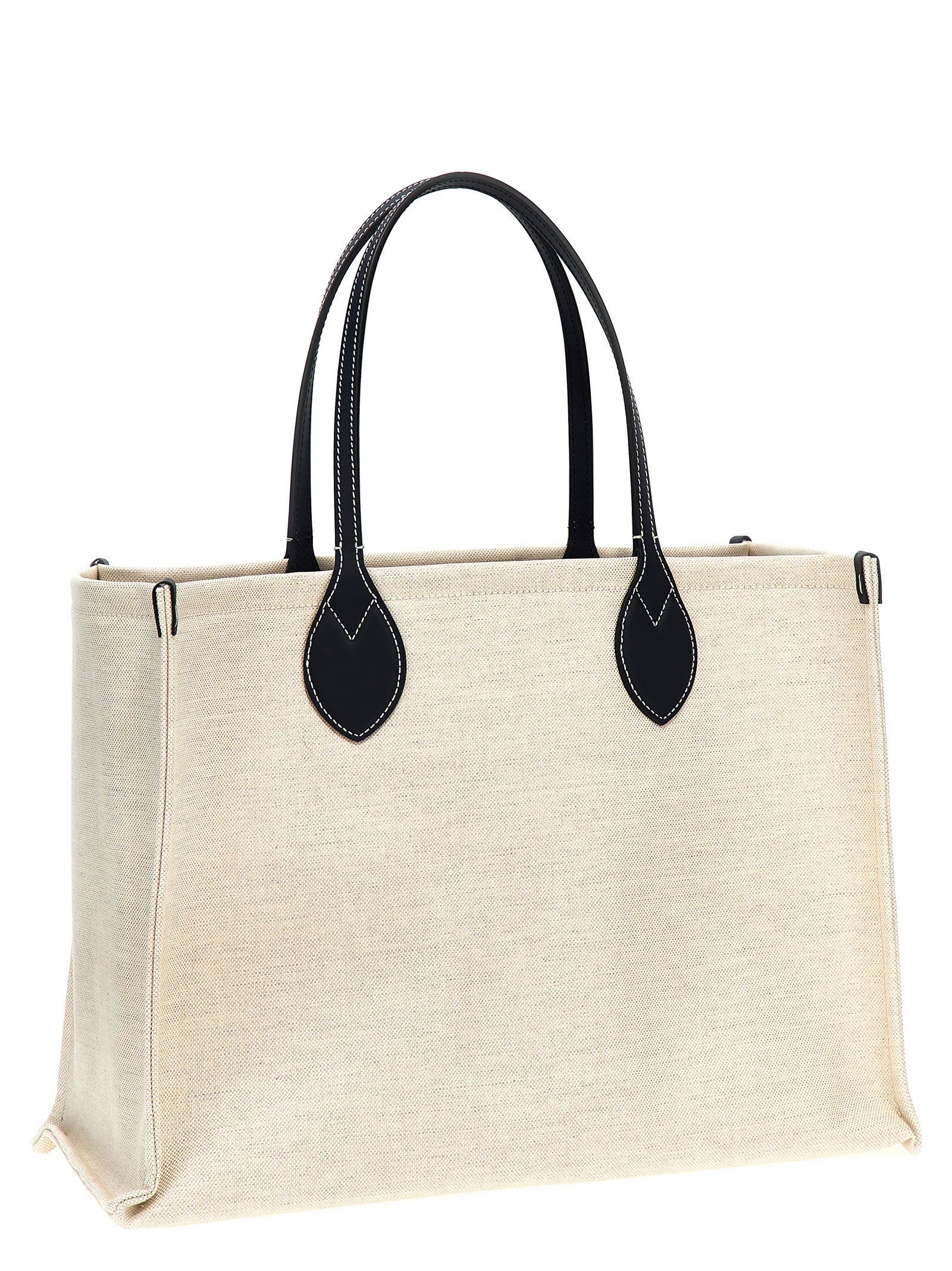 Gucci Women's Beige GG Coated Fabric Midi Shopping Tote Bag