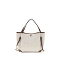 Chloé Clover Canvas Tote Bag in Beige