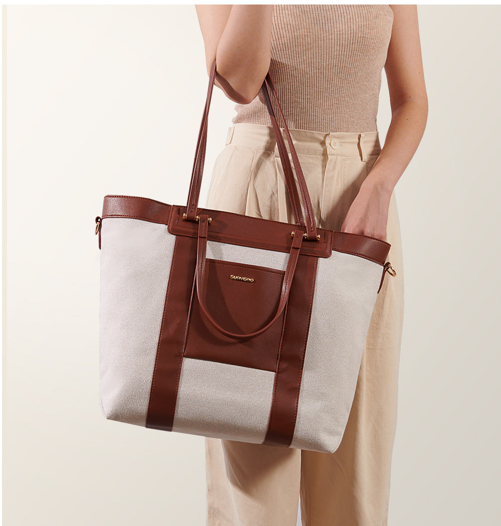 Women's SUNVENO Mommy Tote Diaper Bag