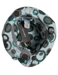 Dolce & Gabbana Women's Teal Black Polka Dot Cotton Bucket Hat Logo Detail